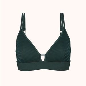 NWT Busty Stripe Mesh Bralette